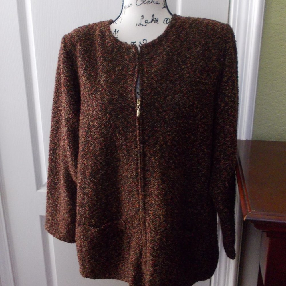 Eccobay Cardigan Zip Up Sweater
